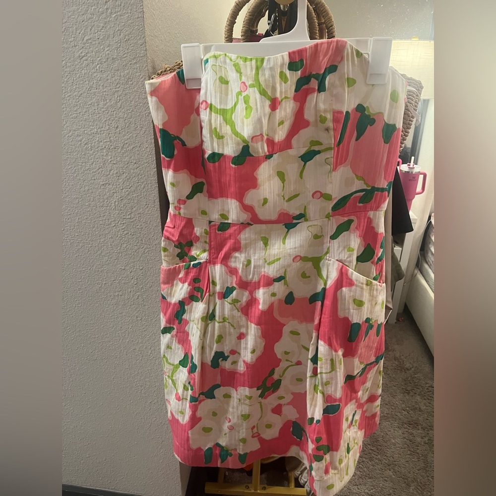 Lilly Pulitzer beautiful floral strapless sundress